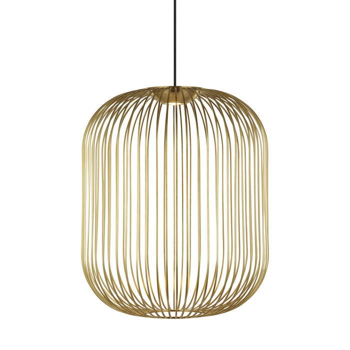 Visual Comfort Modern 700TDKAI2BR-LED930 LED Pendant, Plated Brass