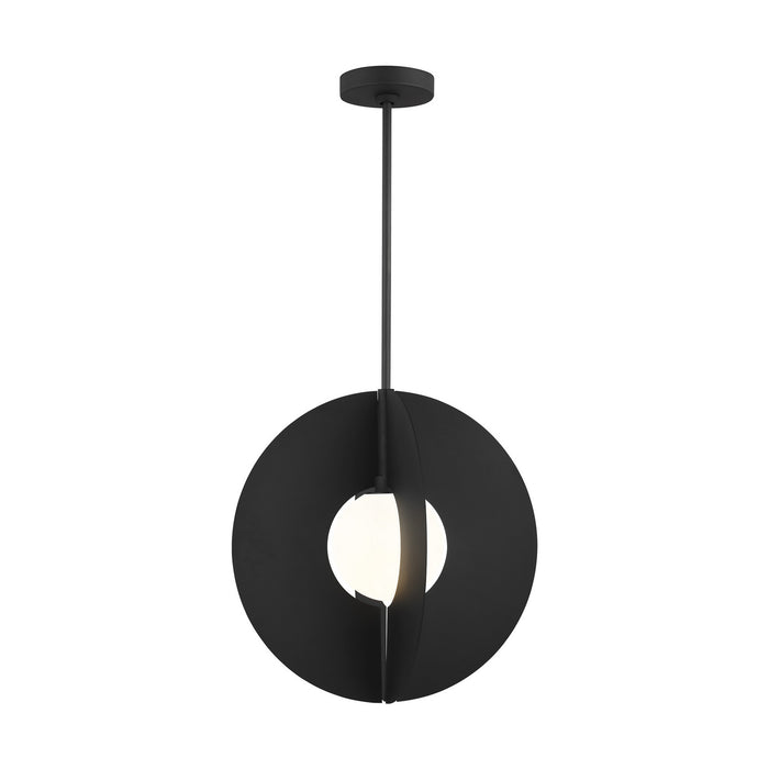 Visual Comfort Modern 700TDOBLRGB-LED930 LED Pendant, Nightshade Black
