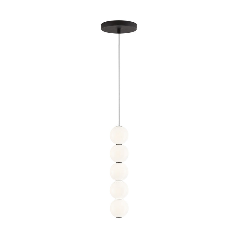 Visual Comfort Modern 700TDOBT5B-LED927 LED Pendant, Nightshade Black