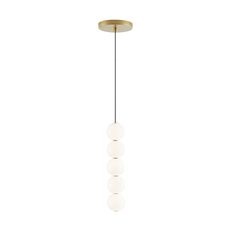 Visual Comfort Modern 700TDOBT5NB-LED927 LED Pendant, Natural Brass