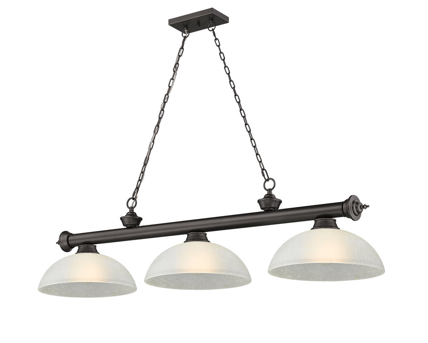 Z-Lite 2306-3BRZ-DWL14 Three Light Billiard, Bronze