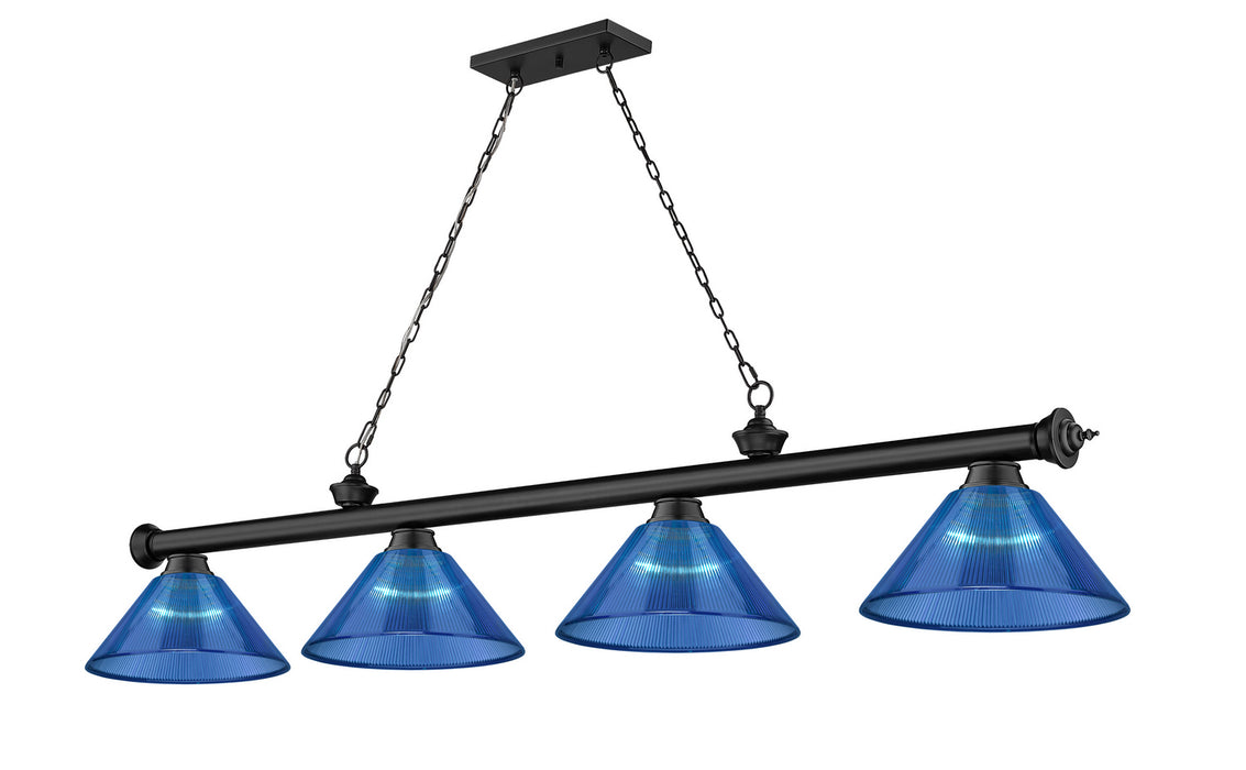 Z-Lite 2306-4MB-ARDB Four Light Billiard, Matte Black