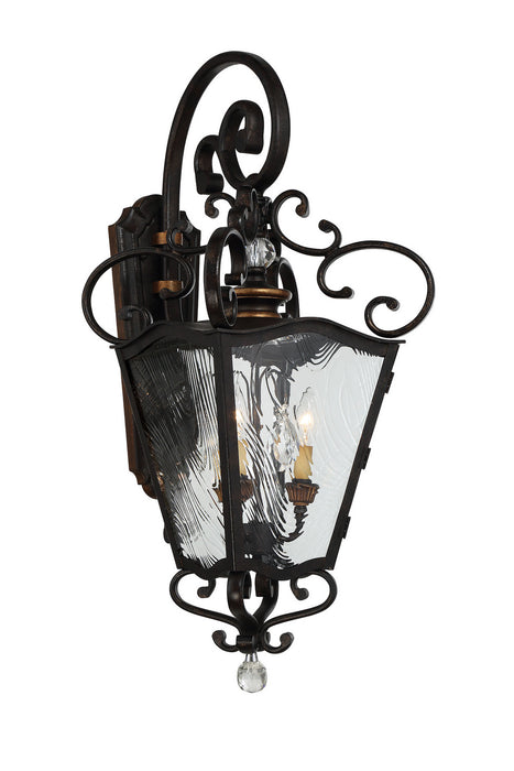 Minka-Lavery 9333-270 Three Light Outdoor Lantern, Terraza Village Aged Patina W/