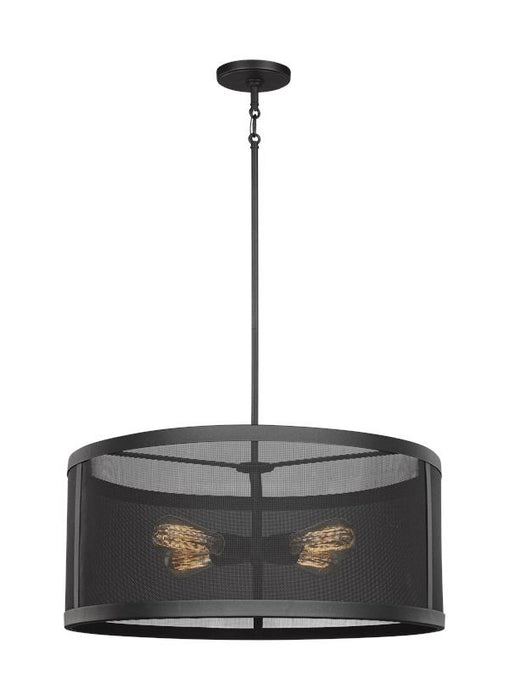 Visual Comfort Studio 6528504EN7-12 Four Light Pendant, Black