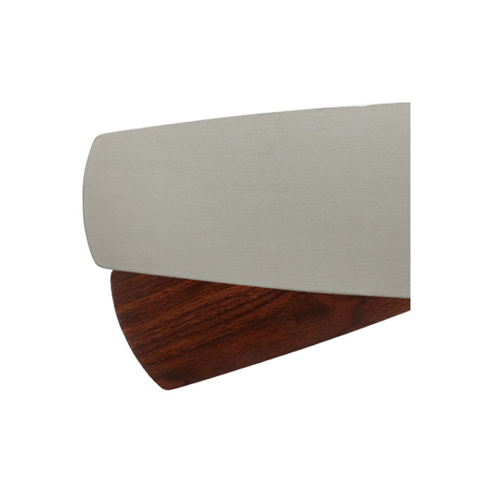 Quorum 5656524133 Fan Blades, Satin Nickel / Walnut