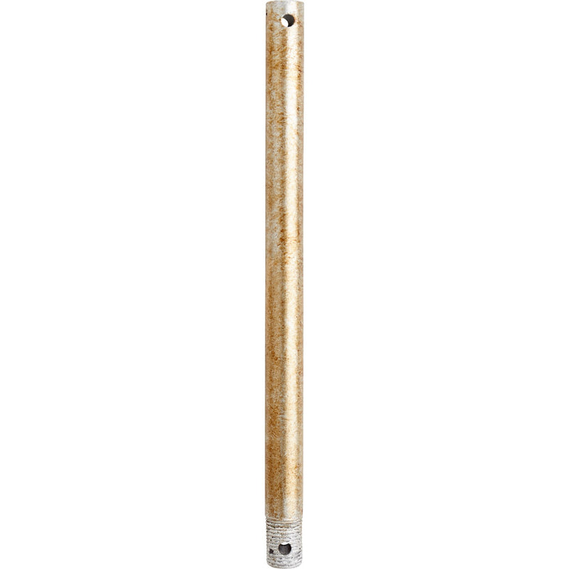 Quorum 6-1260 Downrod, Aged Silver Leaf