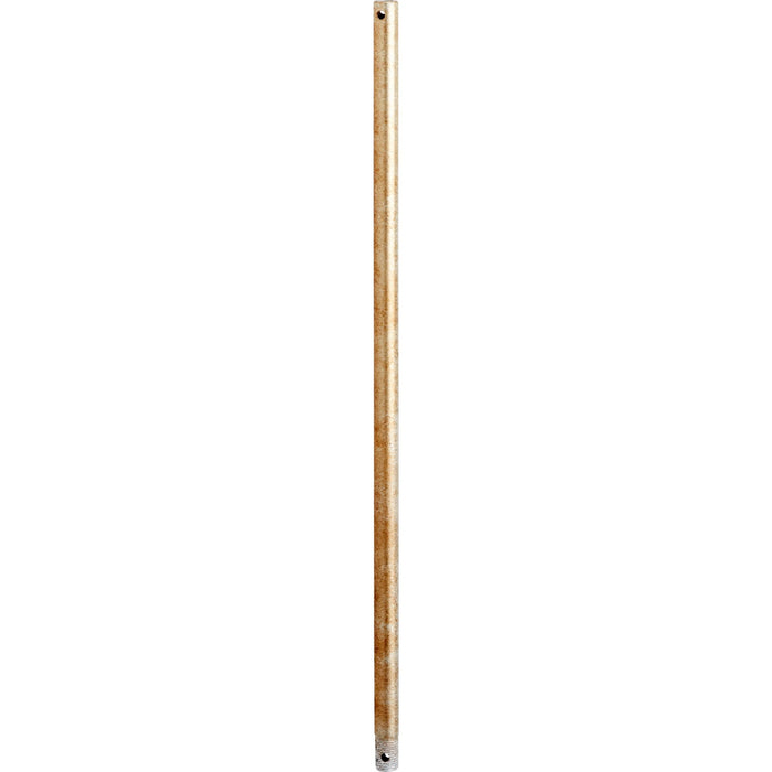 Quorum 6-2460 Downrod, Aged Silver Leaf