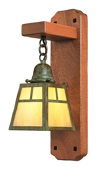 Arroyo AWS-1TGW-VP One Light Wall Mount, Verdigris Patina