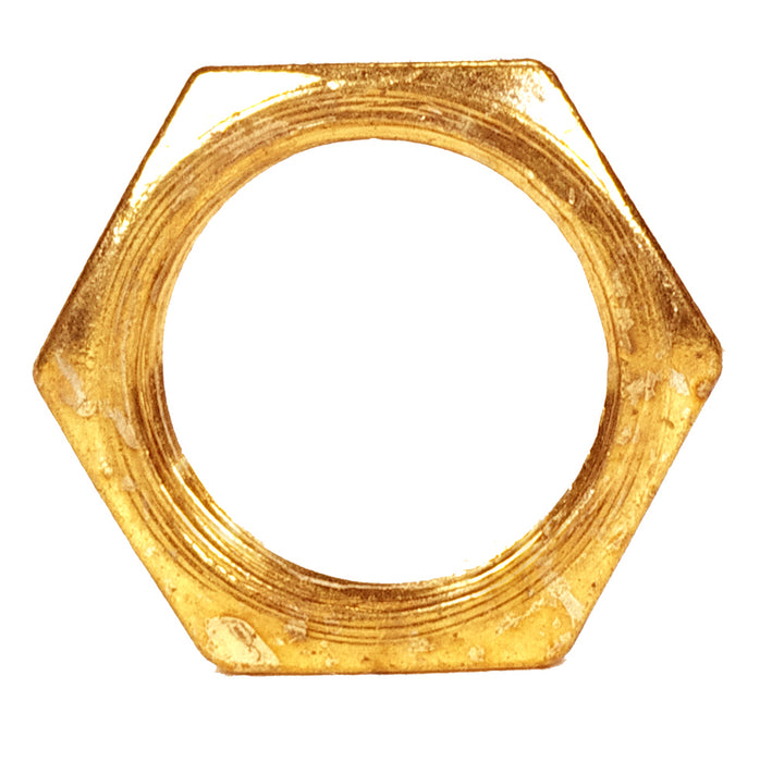 Satco 90-1036 Locknut, Brass Plated