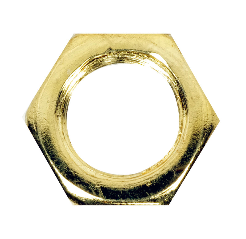 Satco 90-1646 Locknut, Brass Plated