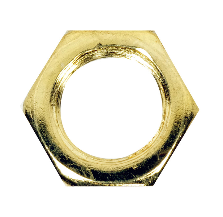 Satco 90-1646 Locknut, Brass Plated