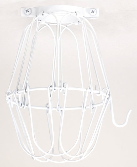 Satco 90-1917 Light Bulb Cage, White
