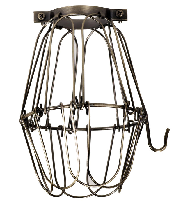 Satco 90-1919 Light Bulb Cage, Dark Antique Brass