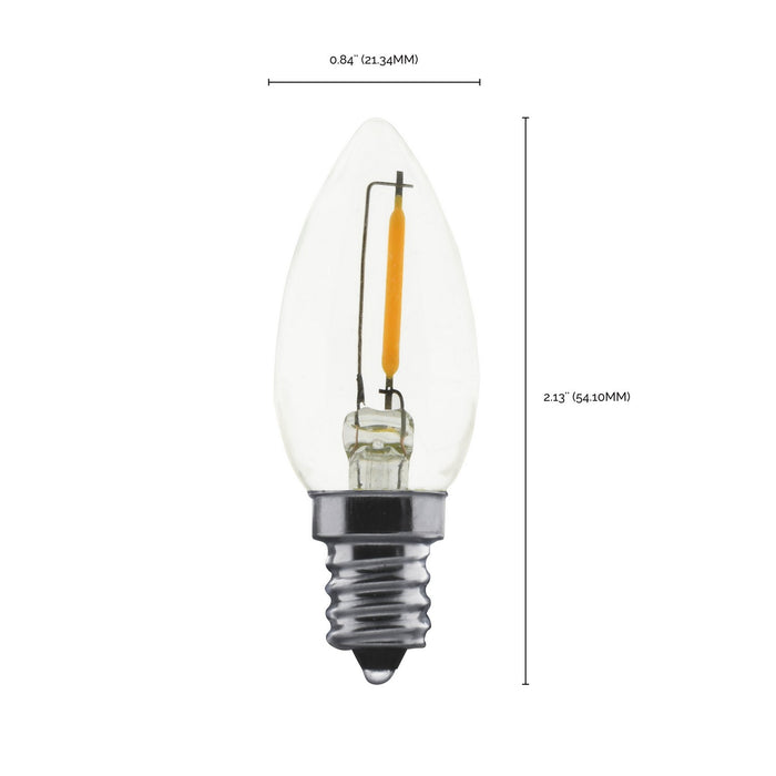 Satco S11308 Light Bulb, Clear