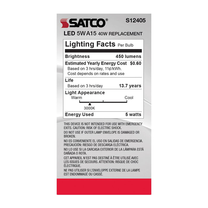 Satco S12405 Light Bulb, Soft White