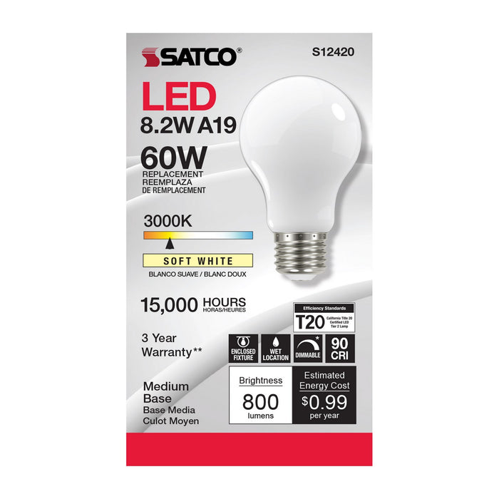 Satco S12420 Light Bulb, Soft White