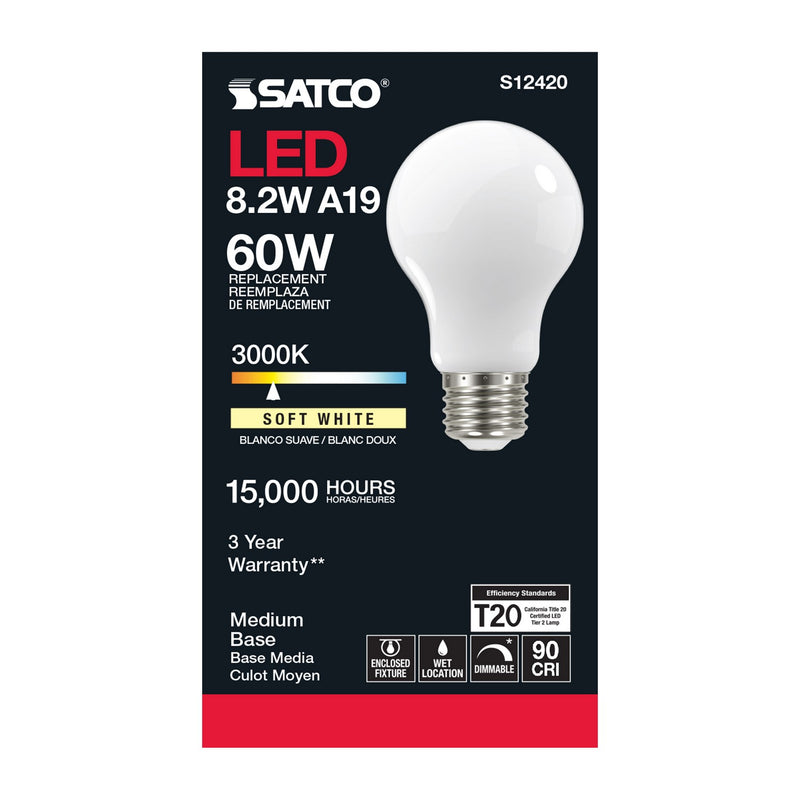 Satco S12420 Light Bulb, Soft White