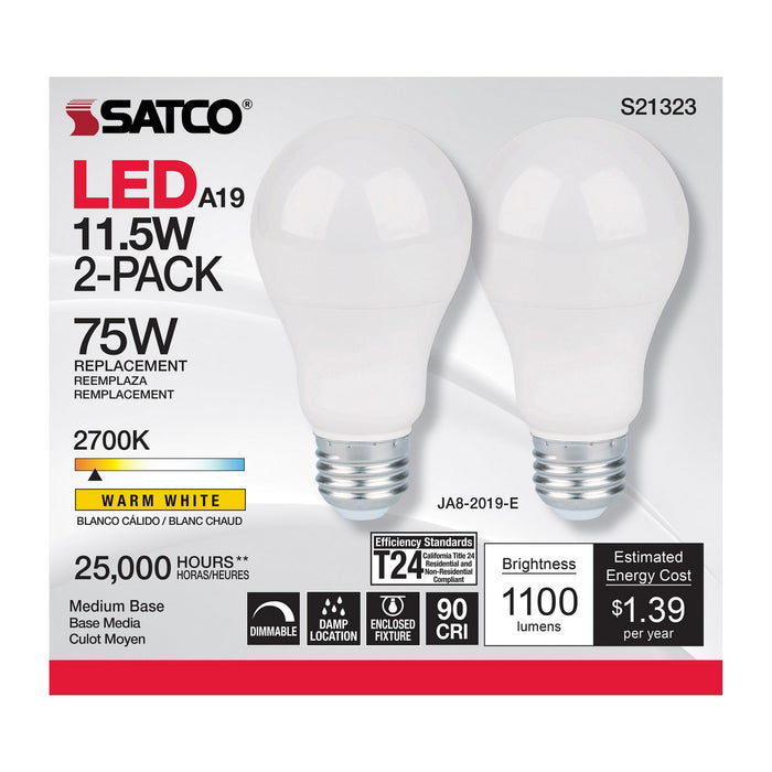 Satco S21323 Light Bulb, Frost