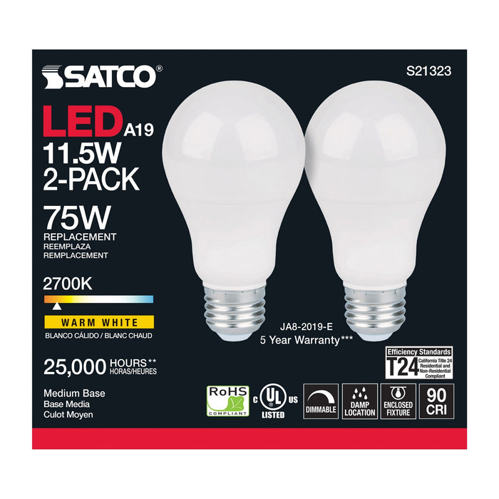 Satco S21323 Light Bulb, Frost