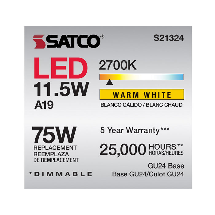 Satco S21324 Light Bulb, Frost