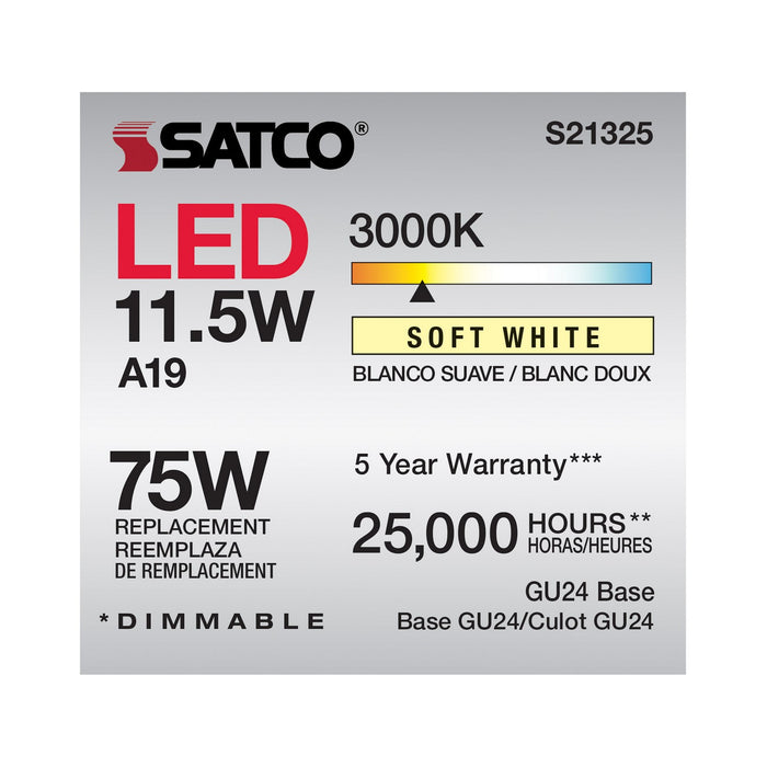 Satco S21325 Light Bulb, Frost