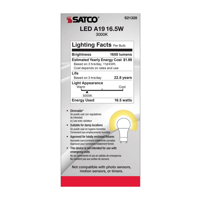 Satco S21328 Light Bulb, Frost