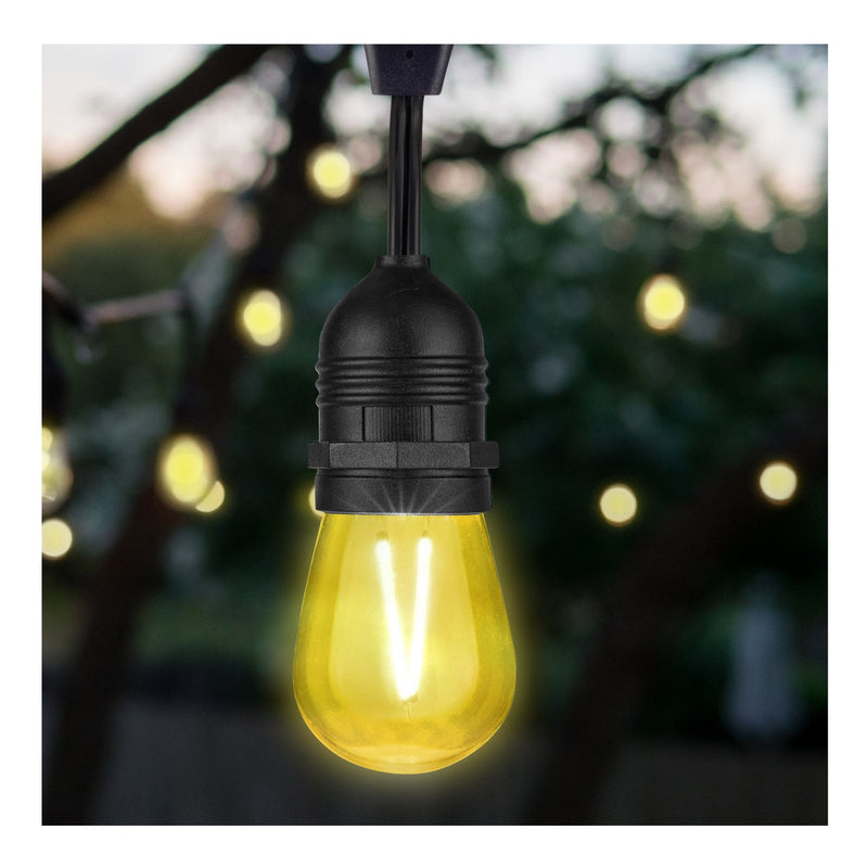 Satco S8025 Light Bulb, Transparent Yellow