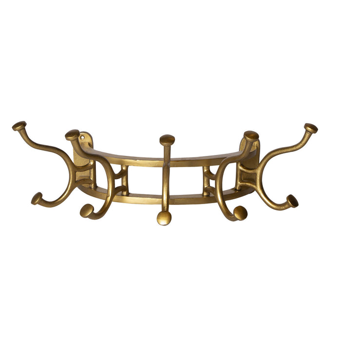 Uttermost 04214 Wall Mounted Coat Rack, Antique Brass