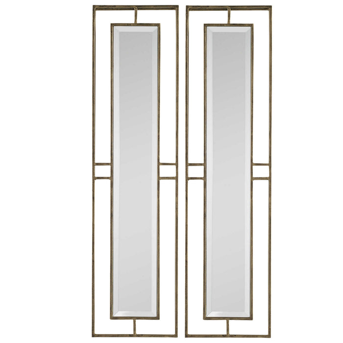 Uttermost 07082 Mirror, Antiqued Gold
