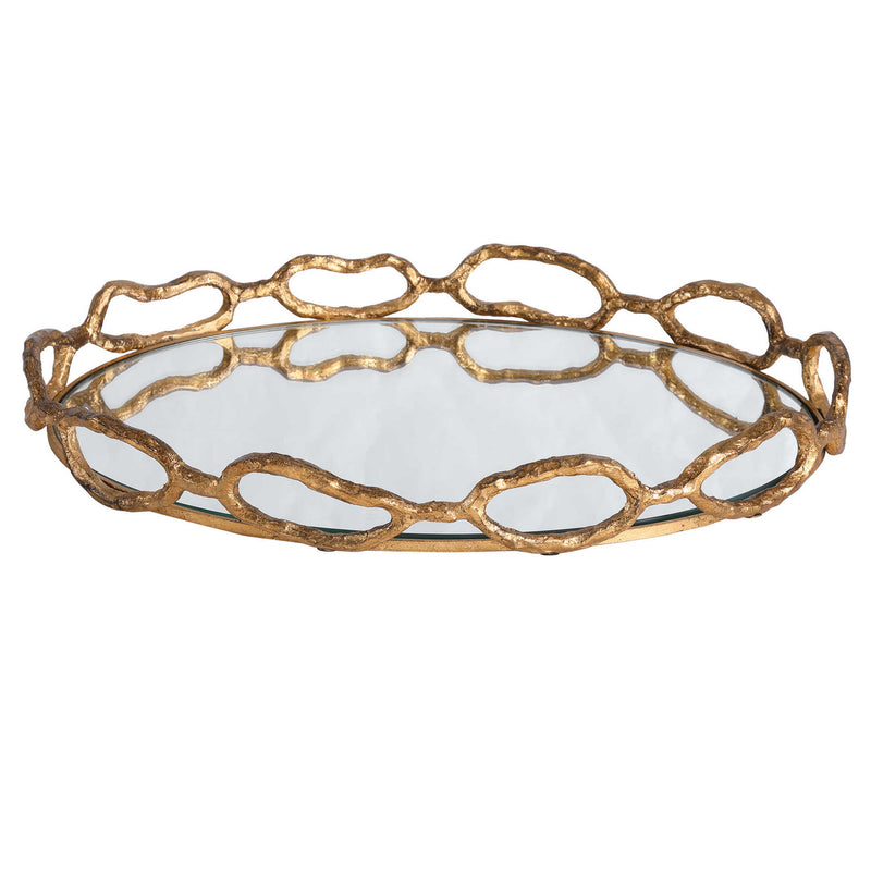 Uttermost 17837 Tray, Gold Leaf