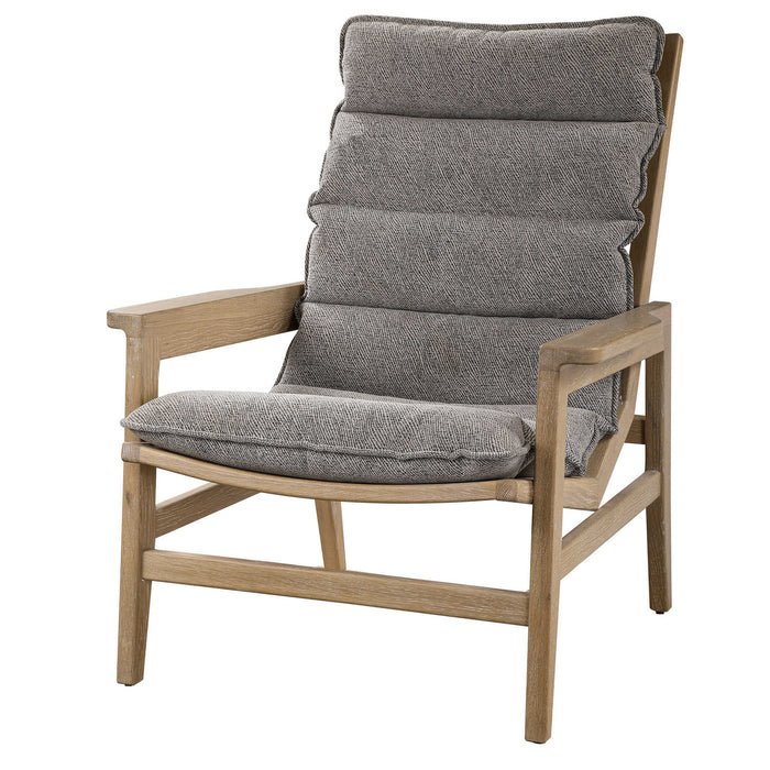 Uttermost 23576 Accent Chair, Solid Oak