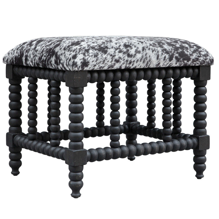 Uttermost 23589 Bench, Matte Black Stained