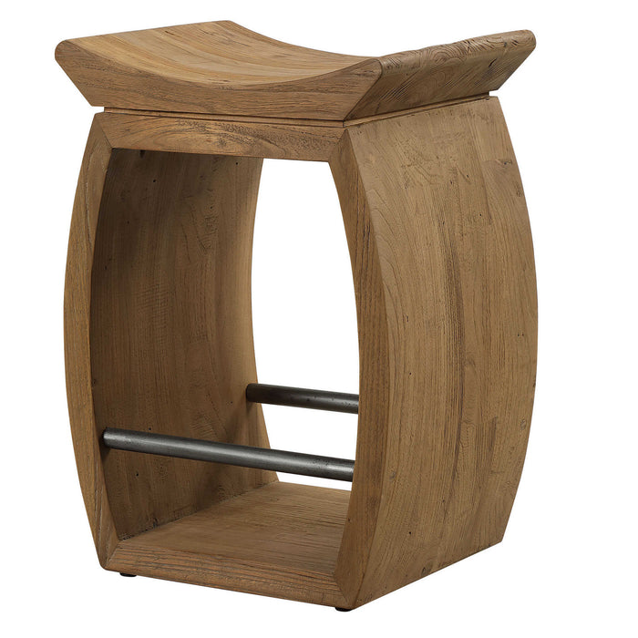 Uttermost 24988 Counter Stool, Dark Steel