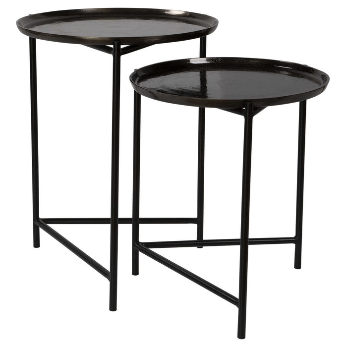 Uttermost 25151 Nesting Tables, S/2, Satin Black