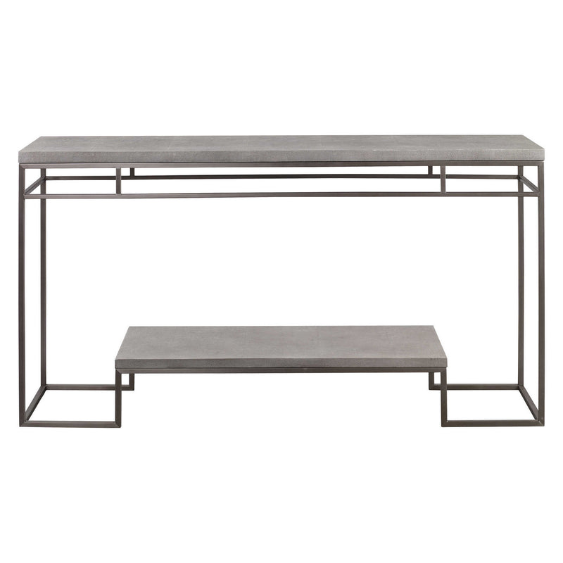 Uttermost 25399 Console Table, Stainless Steel