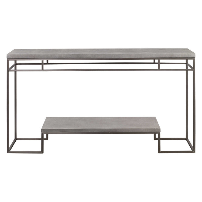 Uttermost 25399 Console Table, Stainless Steel