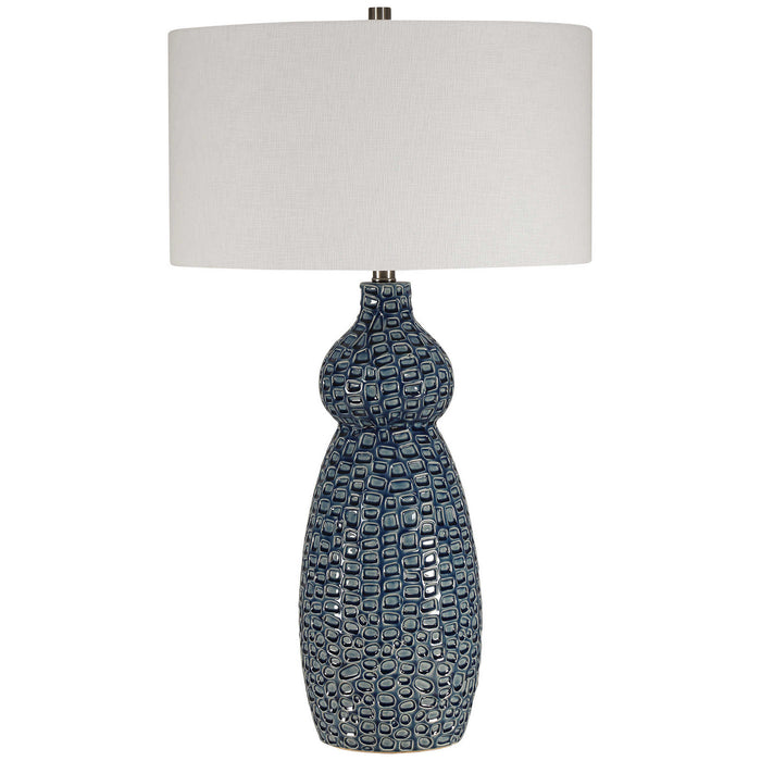 Uttermost 28382 One Light Table Lamp, Brushed Nickel