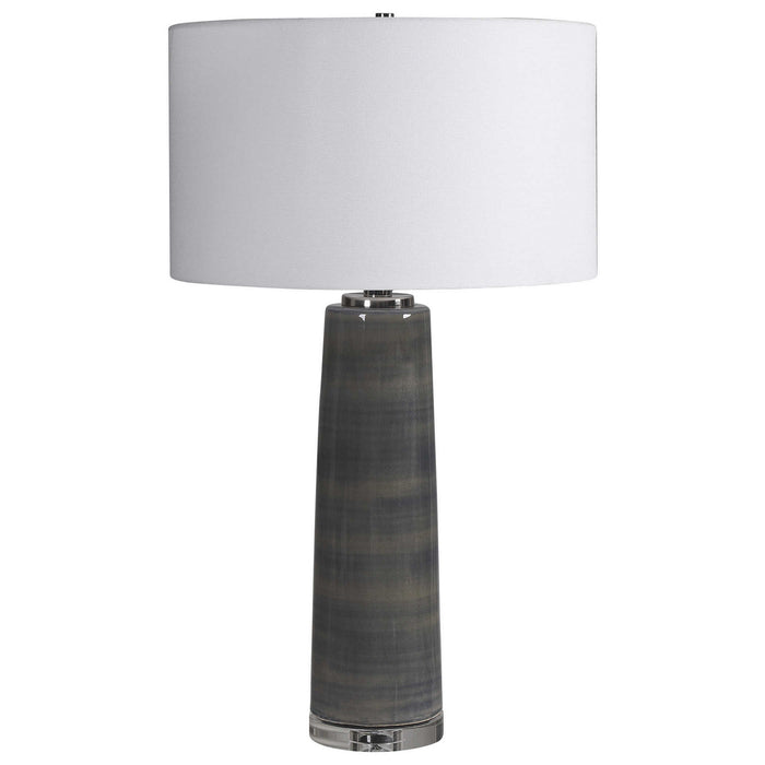 Uttermost 28413 One Light Table Lamp, Polished Nickel