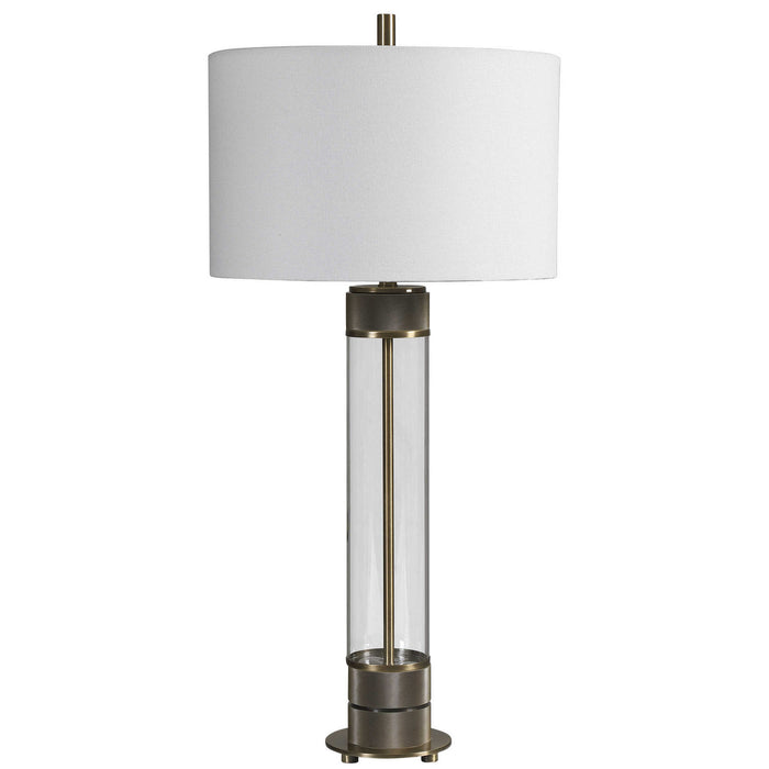 Uttermost 28414-1 One Light Table Lamp, Antiqued Brass