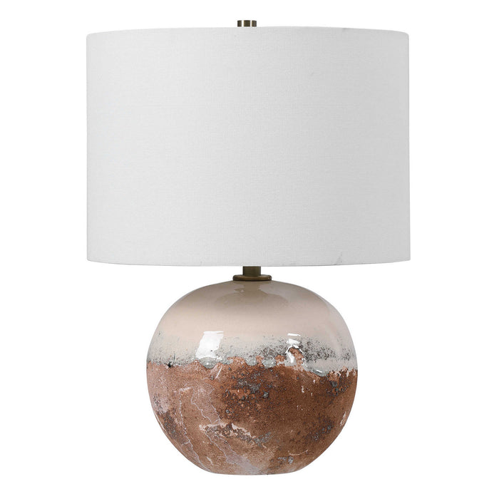 Uttermost 28440-1 One Light Accent Lamp, Antique Brass