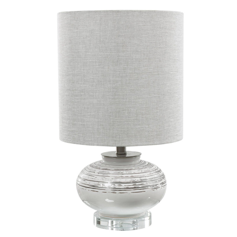Uttermost 28443-1 One Light Accent Lamp, Brushed Nickel