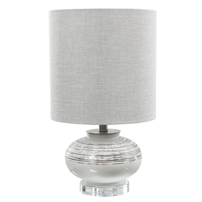 Uttermost 28443-1 One Light Accent Lamp, Brushed Nickel