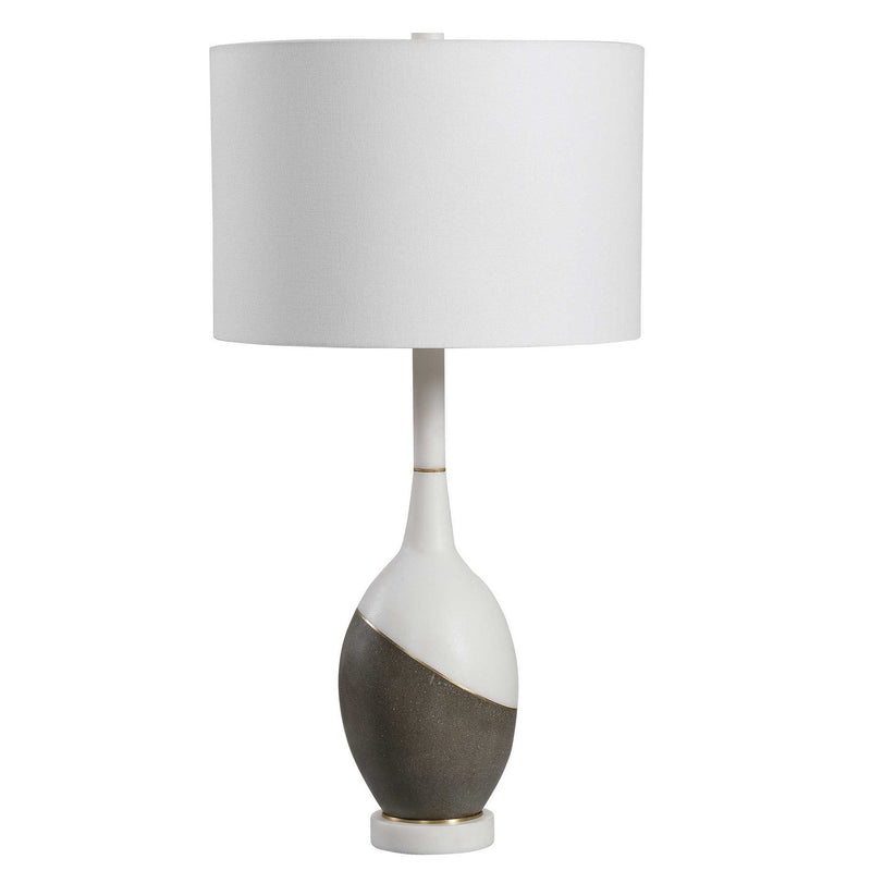 Uttermost 28465 One Light Table Lamp, Brushed Gold