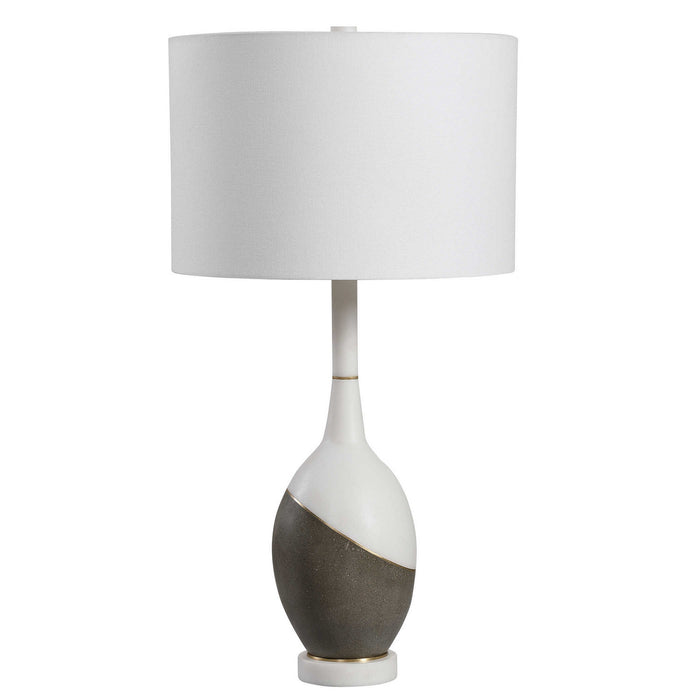 Uttermost 28465 One Light Table Lamp, Brushed Gold