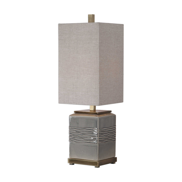 Uttermost 29680-1 One Light Buffet Lamp, Antique Brass