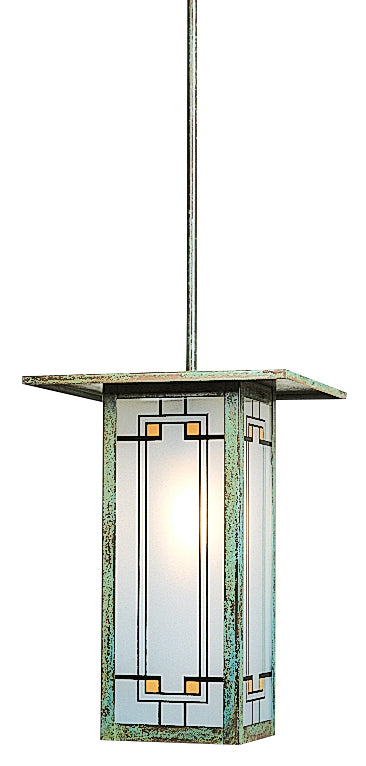 Arroyo FSH-9LY-VP One Light Pendant, Verdigris Patina