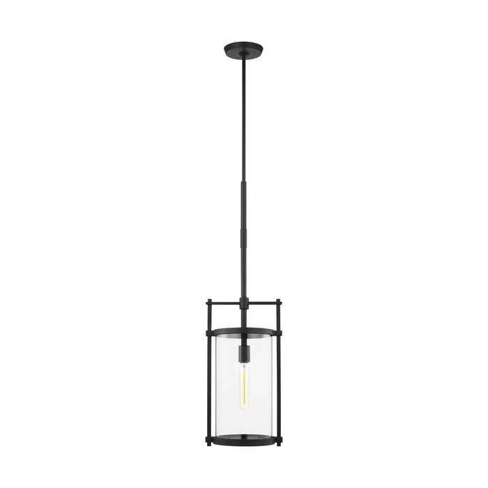Visual Comfort Studio CO1341TXB One Light Outdoor Pendant, Textured Black
