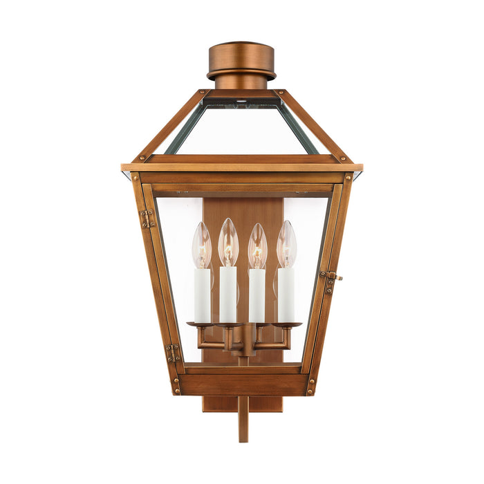 Visual Comfort Studio CO1374NCP Four Light Lantern, Natural Copper