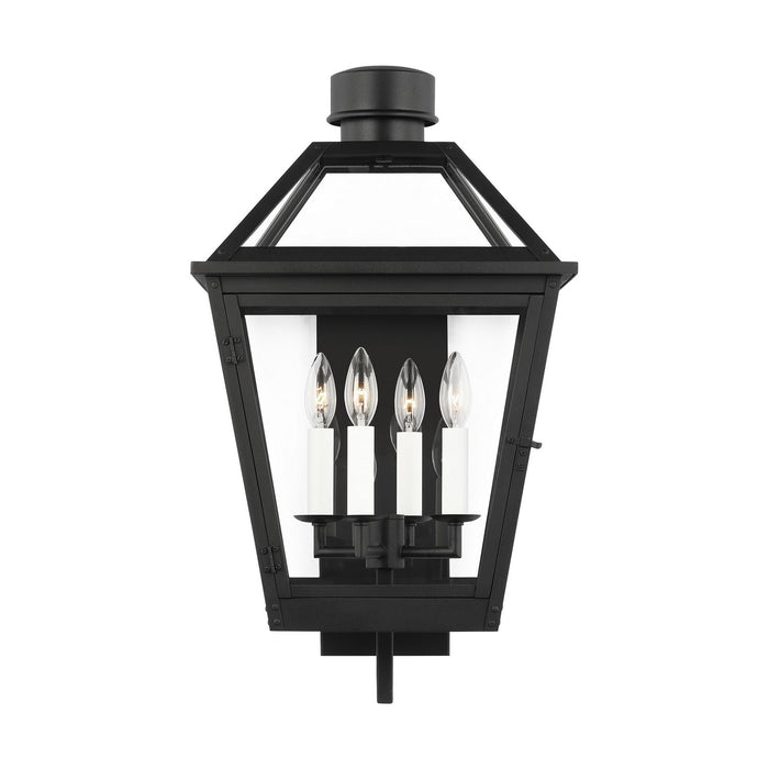 Visual Comfort Studio CO1374TXB Four Light Lantern, Textured Black