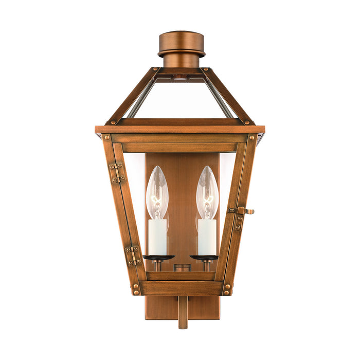 Visual Comfort Studio CO1392NCP Two Light Wall Lantern, Natural Copper